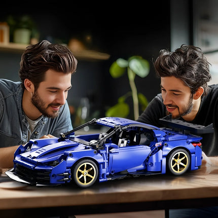 Building block sports car 1:14 RC toy car, building block toy birthday gift, sports car model, children's DIY gift