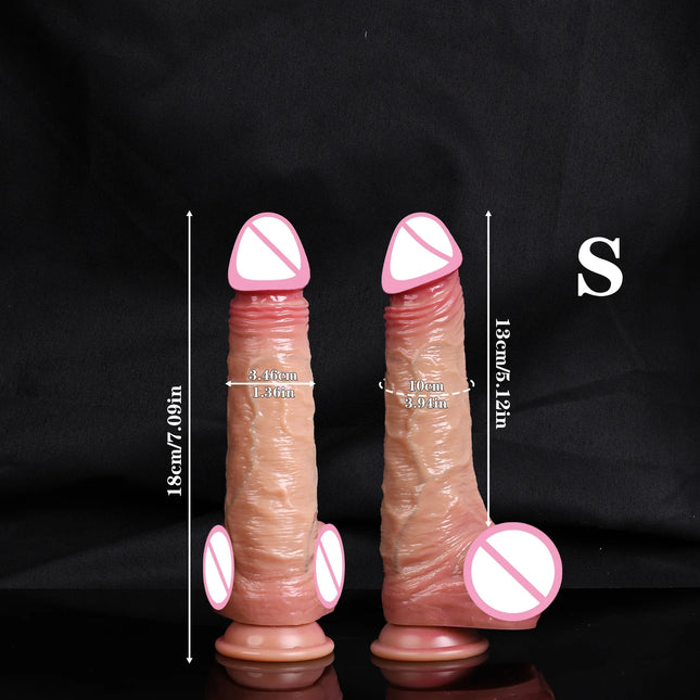 Realistic Dildos for Women Masturbation Adult sex toys Vaginal anal G-spot stimulation Skin Sliding Foreskin Testicles Dildo 18+