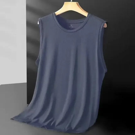 Men's Ice Silk Mesh Tank Tops Gym Stringer Transparent Bodybuilding Sleeveless Shirt Fitness Vest Male Mesh Muscle Singlets