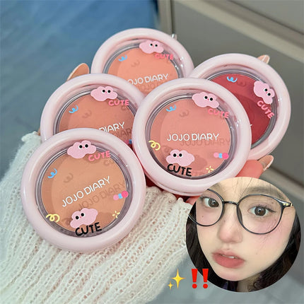 Monochrome Low Saturation Matte Blusher Peach Milk Pink Cream Natural Cheek Tint Brightening Makeup Blush Cream Beauty Cosmetics