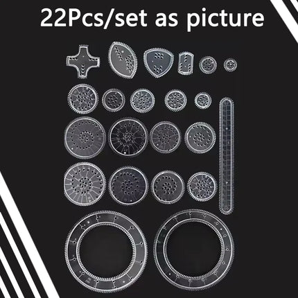 Funny Spirograph Drawing Toys Set Creative Gears Geometry Stencils Painting Template Art Crafts Kids Educational Students Gifts