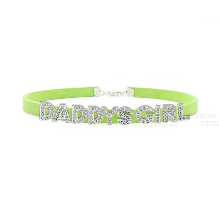 Sexy Gothic DADDYS GIRL Letters Choker Necklace Women DIY Custom Name Collar Chocker Jewelry Necklaces Customized Products Gift