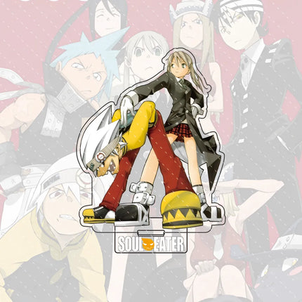 Anime Soul Eater 15cm Acrylic Character Black-star, Kid Standing Model Stand Desktop Decoration Gift