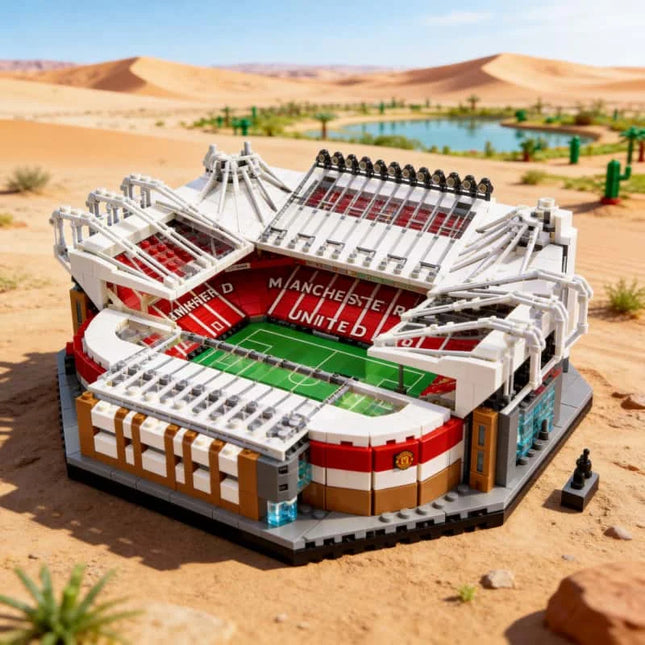 2026 Architecture series Manchester United Stadium 3898 pieces of adult creative model building block toys birthday Gifts