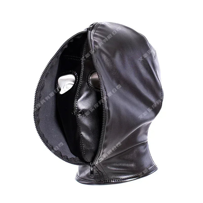 Cosplay Head Hood Mask BDSM Adult Games Slave Sex Toys For Men Women Gay Erotic Toys Sexy Restraint Open Eyes Headgear Roleplay