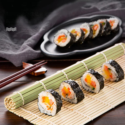 DIY Bamboo Sushi Maker Rolling Mat Sushi Tools Rice Rollers Kitchen Gadget Hand Maker Food Rice Roll Mold Cooking Accessories