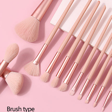 New 13 Pcs/set In Barrels Makeup Brushes Set Powder Foundation Blush Contour Eyeshadow Brow Lashes Cosmetic Brushes Beauty Tools