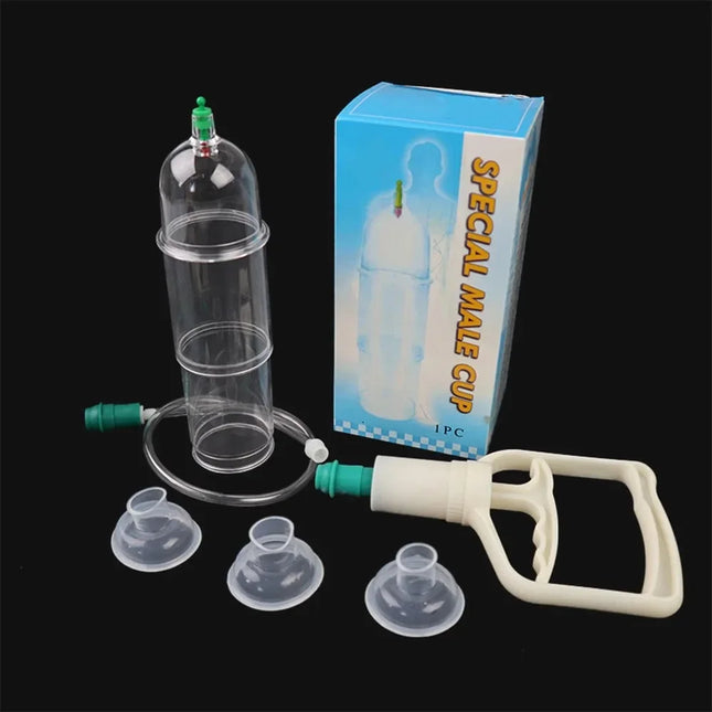 Male Penile Vacuum Pump Cock Enlargement Retarded Ejaculation Penile Exercise Device Prostate Massage Sex Toys Male Masturbator