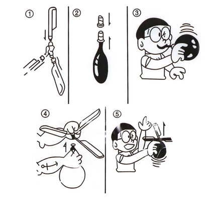1-10pcs Helicopter Balloon Portable Outdoor Playing Flying Air Ballon Toy Birthday Party Decorations Kids Gift Party Supplies