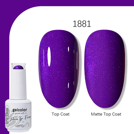 Arte Clavo TPO FREE HEMA FREE Gel Nail Polish UV Multi Use Semi Permanent Soak Off Autumn Winter Nail Art Hybrid Varnish 15ml