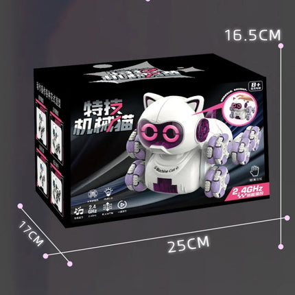 100%Genuine 8WD Intelligent Remote Control Robot Cat Simulation Dancing Voice Control Touch-sense Music Stunt RC Mechanical Cat