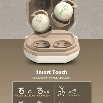 Bluetooth Earbuds,Wireless Sleep Ear Buds,Invisible Noise Cancelling Earphones,Bluetooth  Sleeping Headset for Small Ears Canal