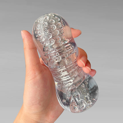 Male Masturbator Soft Pussy Adult Endurance Exercise Sex Products Transparent Vagina Vacuum Sucking Pocket Cup Sex Toys for Men