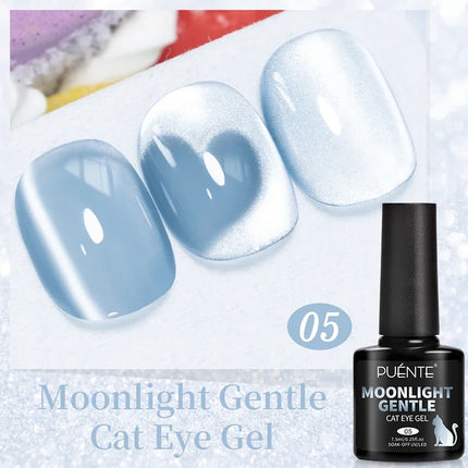 7.5ML Amber Moonlight Cat Magnetic Gel High Glossy Luxury Coffee Series Cat Eye Gel Soak Off UV Semi-Permanent Nail Art Varnish