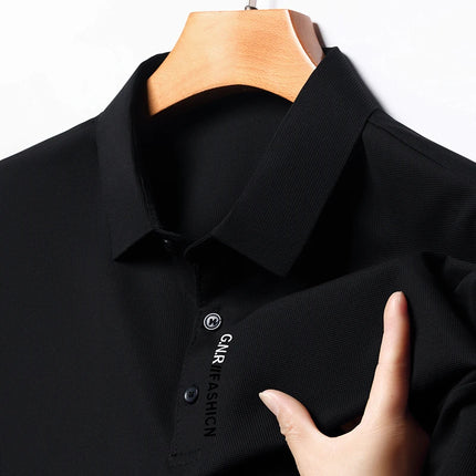 2026 Men's Short Sleeve Polo Shirt with Letter Print Casual Business Daily Top