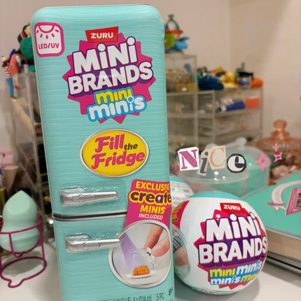 Zuru MIni Fridge Surprise Ball Mystery Blind Box Mini Brands Miniature Figure Collectible Desktop Decor Play House Kids Toy Gift