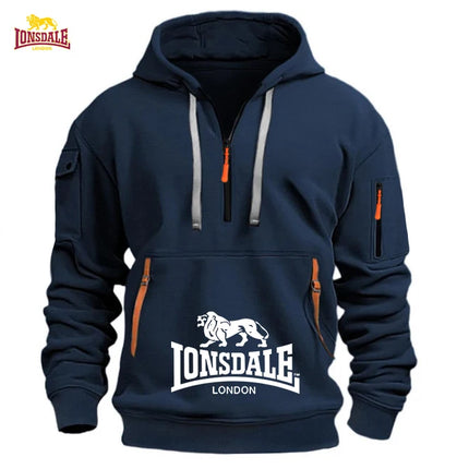 Sudadera Holgada Con Capucha Para Hombre, Sudadera Informal Con Múltiples Bolsillos, Moda Otoño-Invierno, Sudadera Holgada Con C
