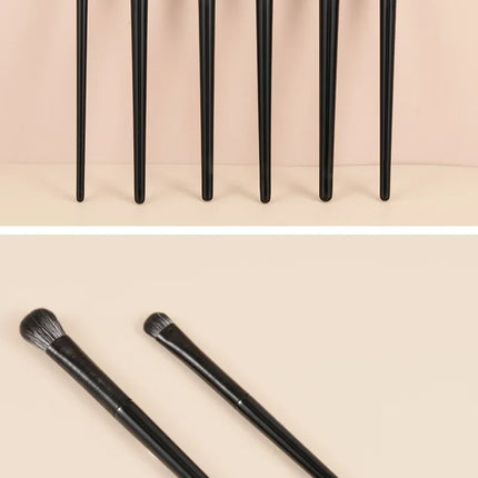 6PCS Eyes Makeup Brushes Set Professional Soft Contouring Eyeshadow Eyeliner Eyebrow Brush Women Facial Beauty Cosmetic Tool