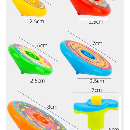 Hot Stacked Spinning Top Launcher Gyroscope Set toy Colorful & Fun Kids Toys for Flying Stacking Games Party Favors & Boys Gifts