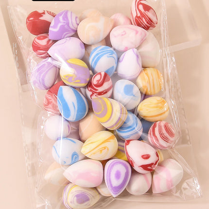 10/20/25/50/100PCS Cute Candy Makeup Sponges - Rainbow Blending Set for Foundation & Concealer, Girls Holiday Gift