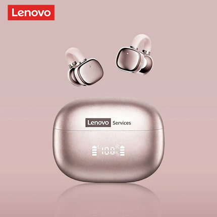 Lenovo Open Ear Wireless Earbuds Bluetooth 6.0 Comfort Clip On Gaming Sports Earphones LED Digital Power Display RS119 Pro