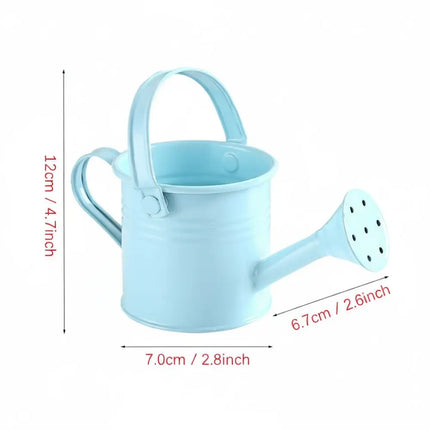 New Metal Watering Can Garden Flower Kettle Mini Small Water Spraying Pot Sprinkle with Large Capacity For Kids Adult