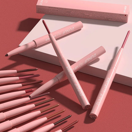 12 Shade Matte Lip Liner Set Waterproof Long Lasting High Pigment Nude Lipstick Pencil For Perfect Lip Contour