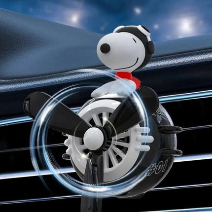Snoopy Air Freshener Flying Propeller Pilot Series Car Accessories Anime Figures Aromatherapy Fragrance Diffuser Car Decor Gifts