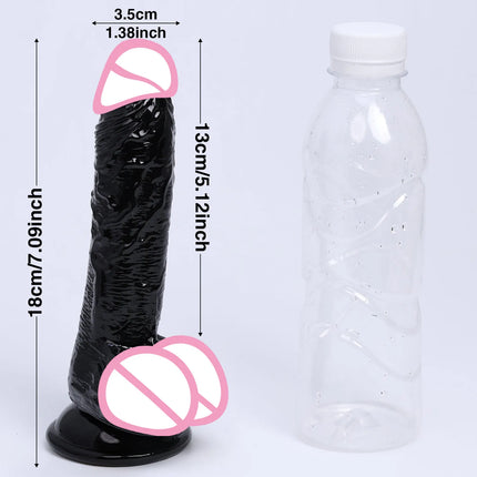 Soft Dildo Realistic Skin Penis Cheap Double Silicone Dildos Suction Cup Thick Dick Anal Sex Toys Men Women Gay Strapon Cock