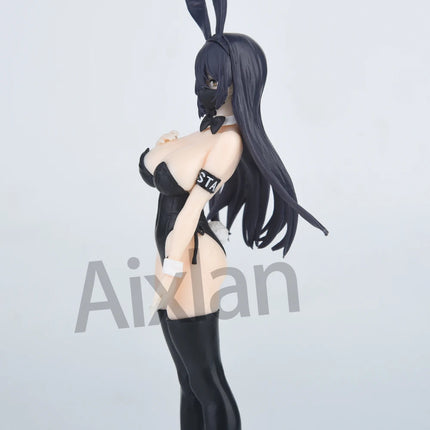 25cm B full Japanese Sexy Nude Girl Kuro Bunny Kouhai chan Mask ver1/7 PVC Action Figure Toy Adults Collection Model Doll gift