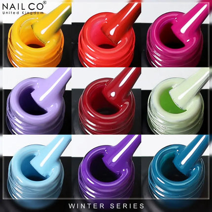 NAILCO Winter Series Color Gel Nail Polish 15ML Semi Permanent Soak Off Gel Varnishes Super Texture Gorgeous Nail Manicure Art