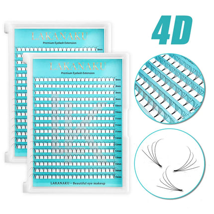 Lakanaku 320 Fans Premade Volume Fans 3D 4D 5D 6D Soft Cashmere Matte Eyelashes Large Capacity Cilios Individual Lash Extension