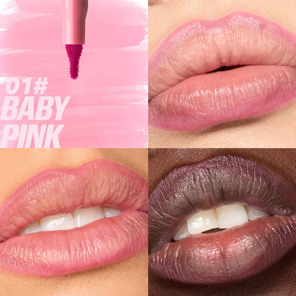 Waterproof Matte Lipliner Pencil Red Contour Tint Lipstick Long Lasting Non-stick Cup Moisturising Lips Makeup 8 Colors Velvet