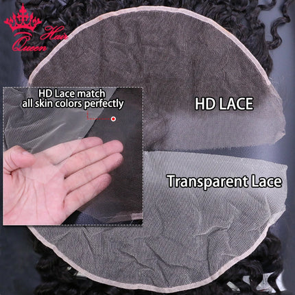 Real HD Frontal Water Wave 13x6 13x4 Frontal Melt Skins Invisible Lace Frontal 100% Human Raw Hair Queen Hair Official Store