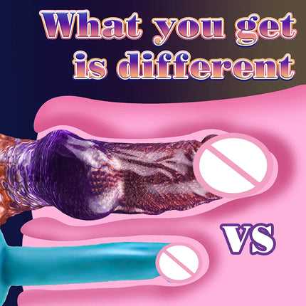 9" Realistic Dildo Silicone Wolf Dildo Big Knot Anal Dildo Giant Strong Suction Cup Anal Plug G Spot Dragon Dildo Adult Sex Toy