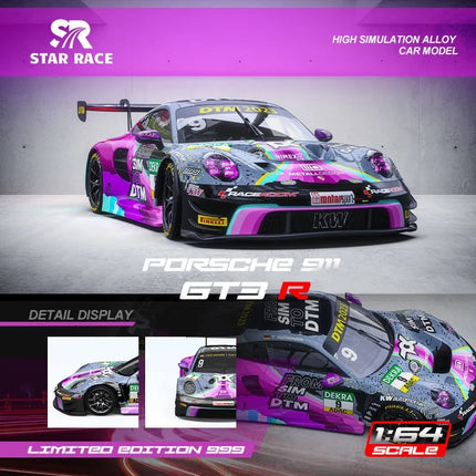 Star Race 1:64 Porsche 911 GT3 DTM Alloy Diecast Car Model Collectible Pre-sale