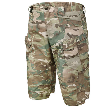 2026 Summer Men Camo Tactical Shorts Breathable Multi Pocket Black Camouflage Outdoor Hunting Camping Training Commute