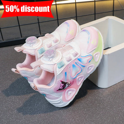 Childrens Sports Shoes Girls Cute Patterns Fashion Daily Casual Walking Shoes Lightweight Comfortable Soft Soled Jogging Shoes