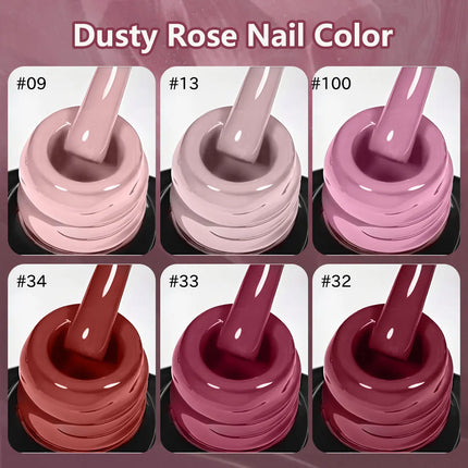 6pcs Gel Nail Polish Set，Salon-Quality Winter Fall Nail Polish Gift Set Suitable for at Home Use, Professional Gel Polish