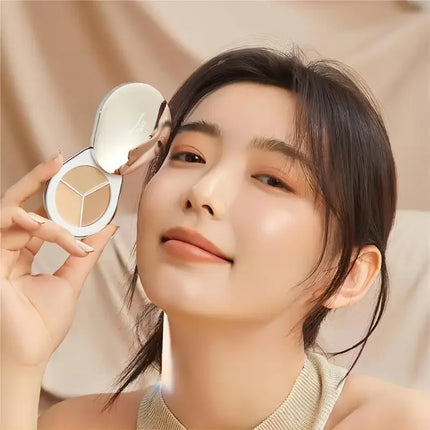 DPU Tri-Colour Concealer Palette Full Coverage Cream Long-lasting Highlighter Moisturising Rare Beauty Korea Makeup Face Base