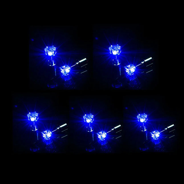 1/5Pair LED Earring Bar Club Glowing Earring Girl Women Ear Accessories Light Up Bling Ear Stud Gogo Dance Fashion Jewelry