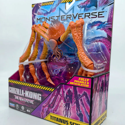 Playmates Godzilla VS Kong New Empire Monsterverse Titan X Ion Dragon Titanus Scylla Action Figure Toy Monarch Legacy of Monster