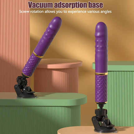 Remote Control G-spot Thrust Dildo Vibrator Clitoris Vaginal Nipple Anal Stimulator With Telescopic Vibration Mode Adult Sex Toy