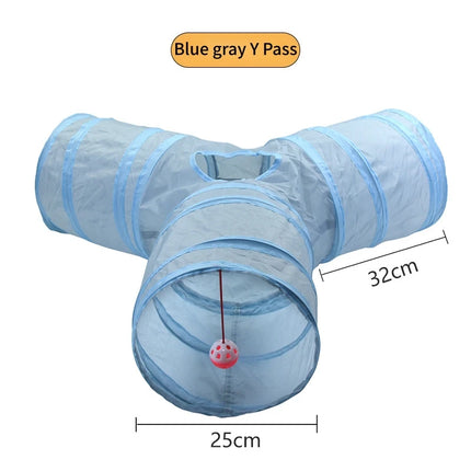 Cat Tunnel Pet Supplies Cat S-Type Play Tunnel Foldable Cat Tunnel Cat Toy Breathable Drill Barrel for Indoor Loud Paper