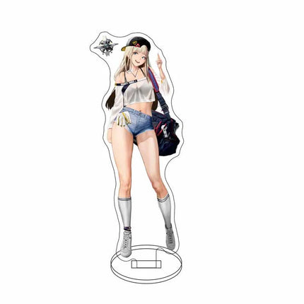 Anime Nikke Goddess Of Victory Figures Model Plate Sexy Girl Cute Girl Pattern Key Ring Acrylic Standing KeyChain for Women Men