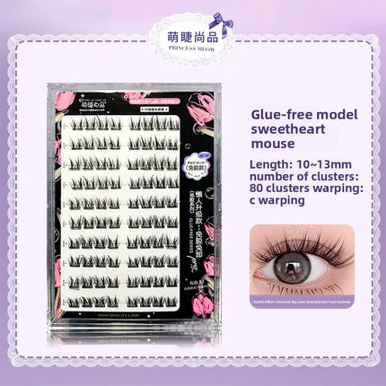 No Glue Needed False Eyelashes Lower Lashes Wispy Cat Eye Lashes Voluminous Fluffy Natural Look Daily Wear Easy to Apply
