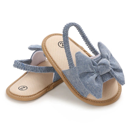 Infant Non-Slip First Walkers Footwear 0-18 Months Baby Girls Sweet Flowers Sandals Summer Soft Sole Flat Princess Dress Shoes