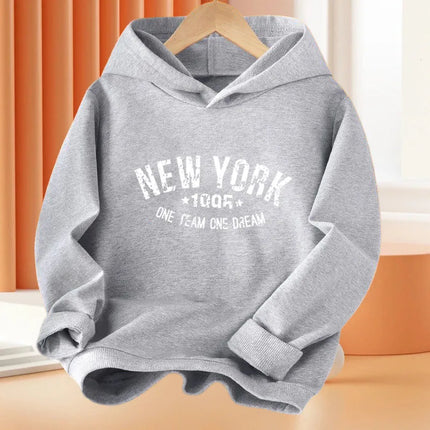 California Printing Kids Hoodie Fashion Boys Hoody Loose Sport Sweatshirts Autumn Long Sleeve Cotton Clothing