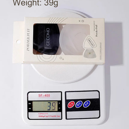 GECOMO Soft Triangular Black Powder Puff Wet And Dry Dual-use Concealer Makeup Cushion