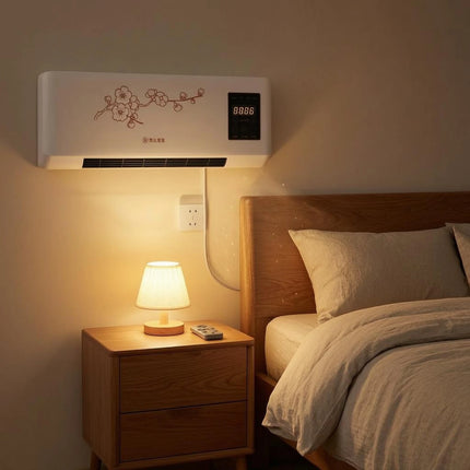 Indoor Cooling and Heating Unit Digital Control Panel Wall-Mounted Air Conditioner Air Conditioner Heater Combo Front Grille